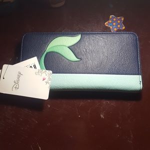 DISNEY The Little Mermaid Fin LOUNGEFLY wallet